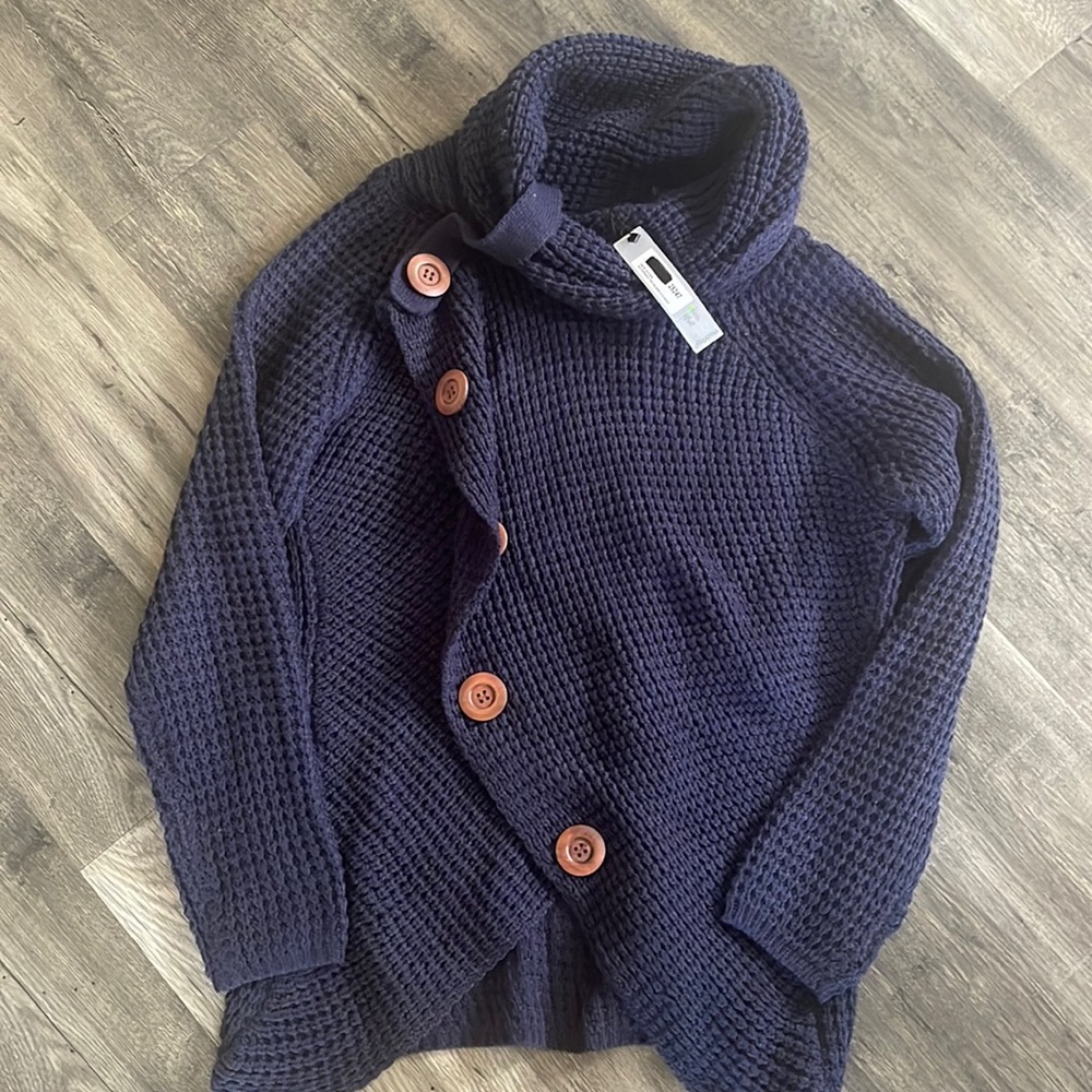 Adrianna by Howard’s sweater tunic asymmetrical chunky Sz L/XL